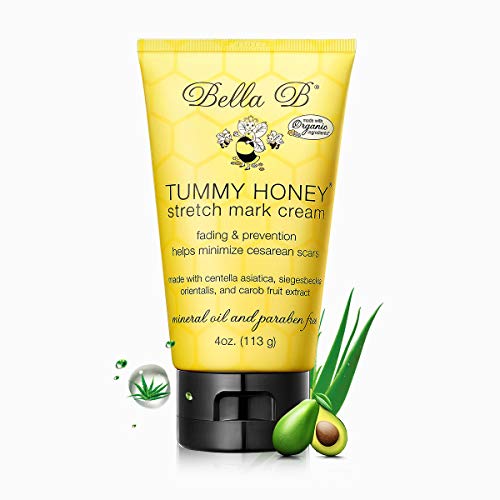 Bella B Naturals Tummy Honey Cream 4Oz - Bella B Tummy Cream For Fading Stretch Marks - Pregnancy Cream To Prevent Stretch Marks - Stretch Marks Cream For Pregnancy - Pregnancy Stretch Mark Prevention #TOP1