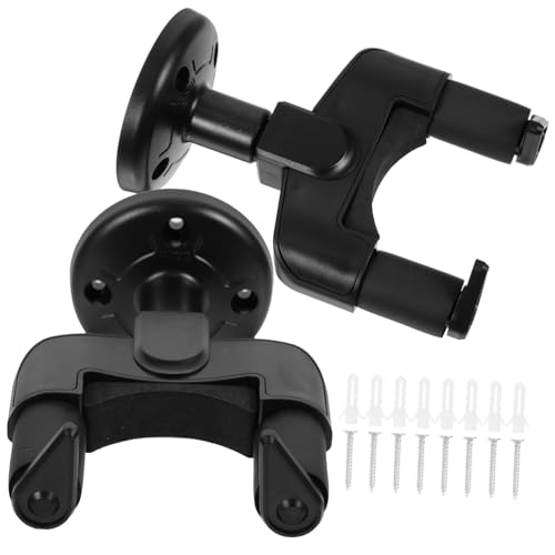 HIAKDOFT 2 juegos Soporte de Pared para Guitarra y Ukelele con Diseño Anticaída Base con Cuatro Puntos...