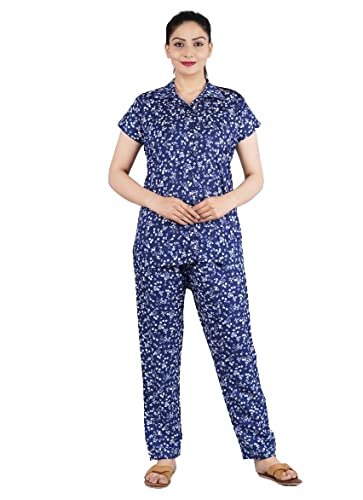 Image of Women's Rayon Printed Night Suit Set