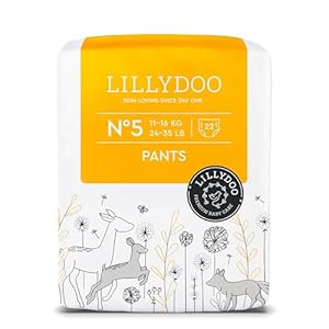 LILLYDOO Baby Windeln Pants - Größe 5 (11-16 kg), 22 Höschenwindeln, Sicherer Auslaufschutz - Hautfreundlich, Weich & Ohne Lotionen für empfindliche Haut, Dermatologisch getestet