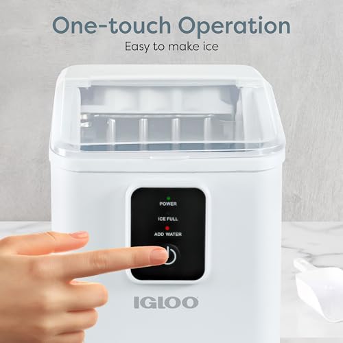 image for Igloo Self-Cleaning Countertop Ice Maker - Compact and Portable - Crea