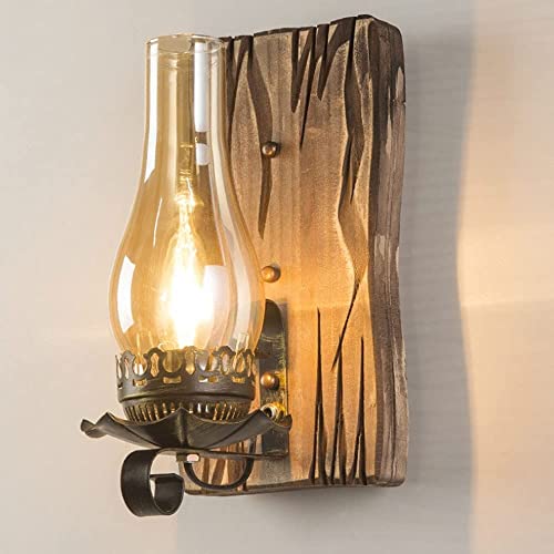 Aplique de pared retro WQHPLMD de hierro elegante para salon y dormitorio 2