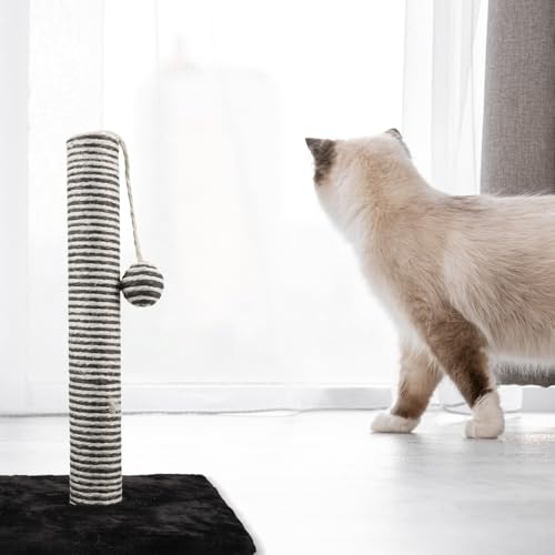 Rascador para gatos Garneck con bola colgante negro miniatura 6