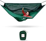 Hammock with Mosquito Net - Fully Reversible Bug Free Hammock Tent, Extra Large Sleeping Space, Bug Proof Netting & Suspension - Change the Way You Camp with Hammock Bliss Quality - No-See-Um No More