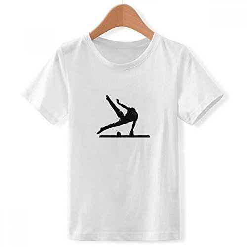 T-Shirt Éducation Physique Garçon Multicolore Col Blanc Vêtement Sport Enfant DIYthinker