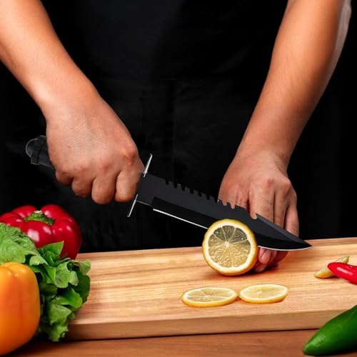 Image of Kitchen Utility Knife with Protective Cover for Kitchen & Home Use | Multipurpose Cutting Knife | Black Color | Set of 1
