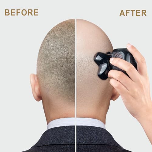 Upgrade Magnetic Head Shavers for Bald Men, Cordless & Comfort 5-in-1 Electric Razor - IPX7 Waterproof Wet/Dry Mens Grooming Kit - Easy Use Palm Shaver for a Smooth Bald Shave - Thumbnail 5