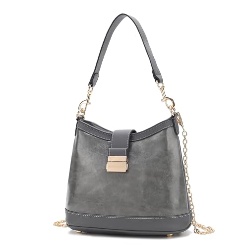 Image of MKF Collection Shoulder Bag for Women, Vegan Leather Hobo Handbag Top-Handle Purse