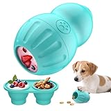 VIWIK インタラクティブ 犬 噛むおもちゃ 忙しく保つ 冷凍おやつ 調剤 犬 パズル おもちゃ 小 中 大型犬用 冷凍可能 充填可能 ゴム ブルー