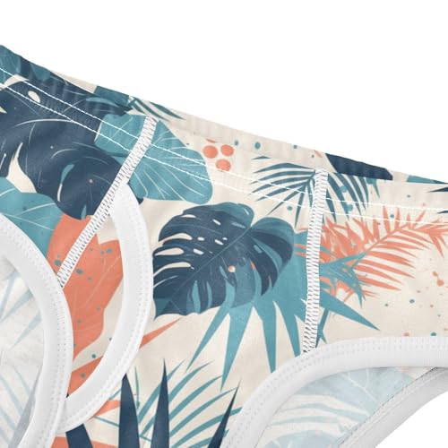 KLL Palm Tropical Pattern Exotic Toddler Boy Soft Athletic Underwear Breathable Undies4