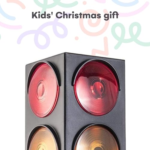 image for Kicko Traffic Light Lamp, 12.25 inch - Simulates Traffic Stop Light - 