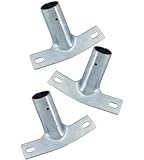 Robuste Metallstielhalter für Besen & Stiele, 3er Set – Stabile Wandhalterung für Gartenwerkzeuge, Kehrbesen, Schaufeln, Harken – Platzsparende Aufbewahrung für Garage, Schuppen, Haushalt