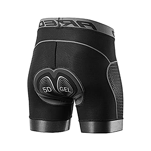 Radhose Herren, Fahrradhose Gepolstert Radlerhose Kurz Radunterhose Männer für Radsport Fitness Sport (Schwarz,XL) Cover