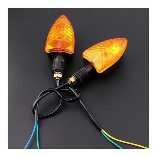 Lámpara indicador motocicleta intermitente delantero universal luz halógena de advertencia 2x