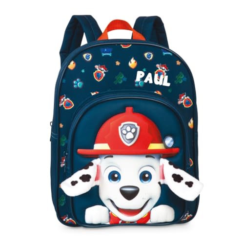 Kinderrucksack Paw Patrol Marshall Jungen - Personalisiert mit Namen -...