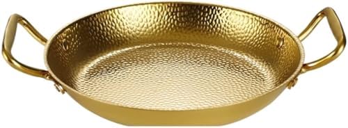 Premium Hammered Stainless Steel Cooking Pan with d Accents, Versatile Sauté & Simmer Frying Pan, Ideal for Searing, Sautéing & Cooking, d-Tone Handles