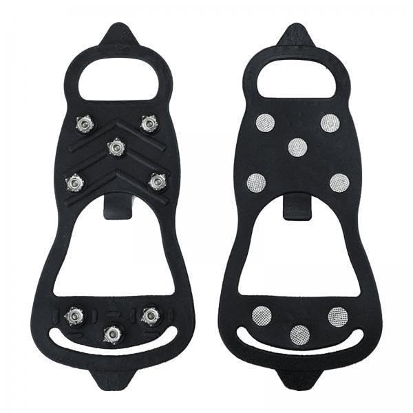 RNXRZANK 2x1 Pair 8 Spikes Crampons Walk Crampon Spikes Grips Anti Slip Traction Ice Grippers Traction Cleats for Jogging Mountain Roads