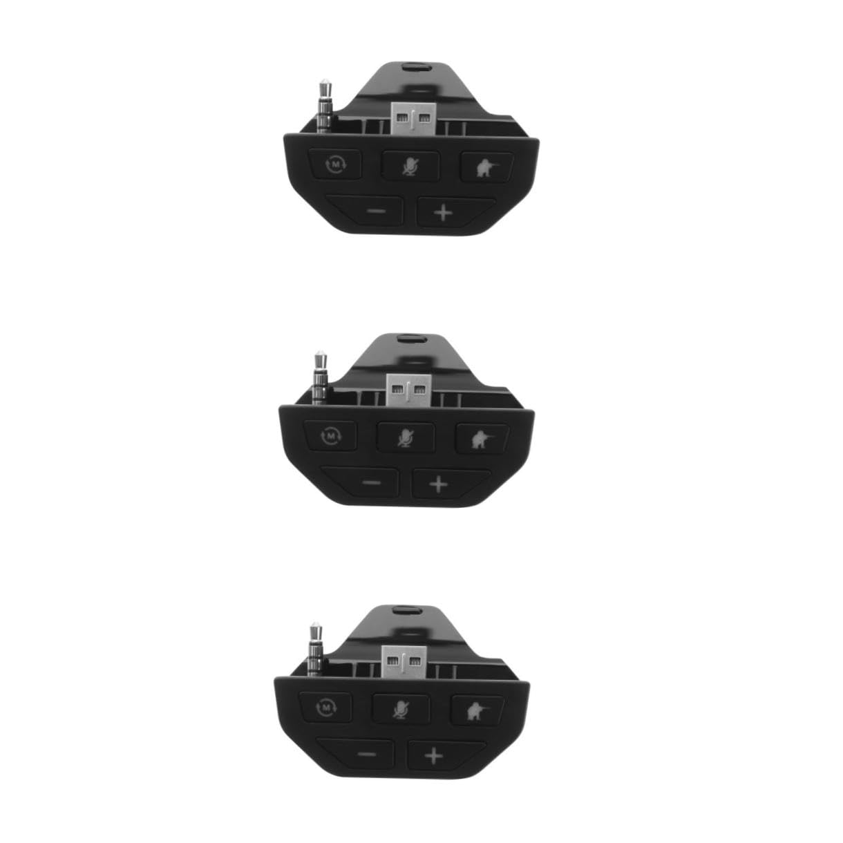 BESTonZON 3 Pz Adattatore per cuffie controllore adattatore per controller audio per cuffie adattatore per giochi audio convertitore di senza fili pulsante addominali