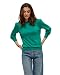 Produktbild Minus Mersin Runden Halsausschnitt 3/4 Ärmel Stricken Pulli | Pullover Damen In Türkis | Herbst Pulli Damen | Größe L