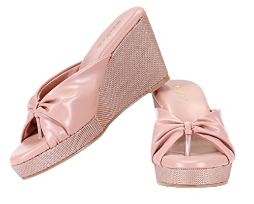 Image of CHERE fashion Sandal For Women' With Classic Knot Strap |Casual Wedges| Comfortable Sandals for Casual, Party and Formal Occasions