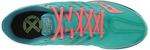 Saucony Tênis de corrida feminino Kilkenny XC 7 Flat Cross Country, Cinza/laranja/preto, 5