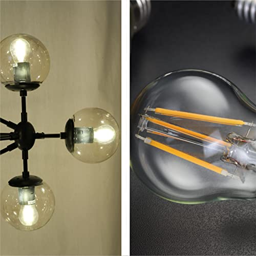 TEKLED® G45 Filament Vintage DIMMABLE LED Bulbs | E27 Edison Screw | Energy Saving 4W Light Bulb 40W Equivalent | Clear 2700K 470LM | 4-Pack | Warm White