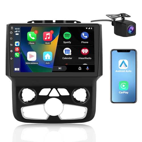 Radio para auto con pantalla de 9 pulgadas Android 13 para Dodge RAM miniatura 1