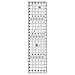 Creative Grids 6.5" x 24.5" Rectangle Quilting Ruler Template CGR24