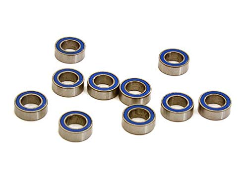 Integy RC Low Friction Blue Rubber Sealed Ball Bearings (10) 4x7x2.5mm for RC Vehicles