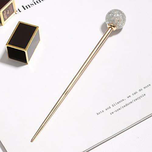 Lurrose Bastoncino per Capelli in Metallo Lucido