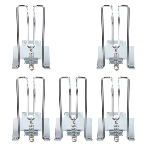 PLAFOPE 5pcs Metal Cash Register Clips Spring Loaded Cashier Drawer Insert