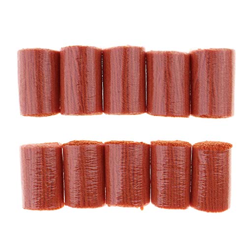 Tenlacum 10 Stück Knotenwolle Knüpfgarn Häkelgarn Wolle Wollgarn für Knoten Teppich Kissen Knüpfhaken Häkeln Basteln Heimtextilien (Orange) Cover
