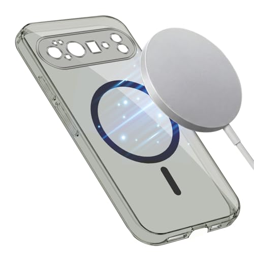Image of Jkobi Lifetime Anti-Yellow MagSafe Compatible Clear Back Cover Case for Google Pixel 10 Pro XL (Sleek Hard Crystal | Shockproof and Camera Protection)