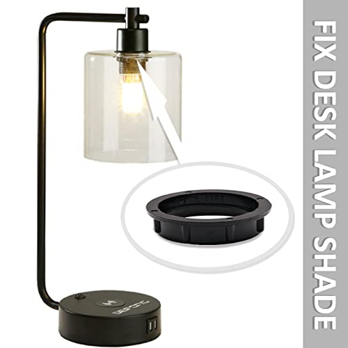 Light Socket Shade Rings,Aluminum Threaded Socket Ring For Medium Base E26 Sockets,Retaining Rings For Glass Lamp Shades/Light Fixtures,Lock Thread Diameter 1-1/2 Inches #TOP4