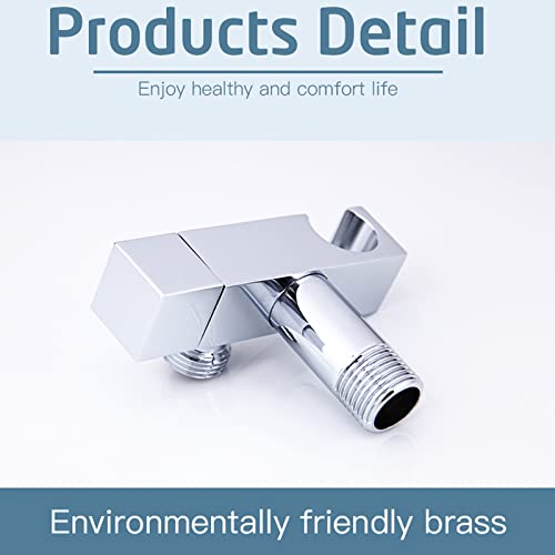 Finition chromée pour ce pulvérisateur de bidet en laiton durable