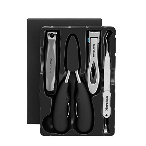 Large Nail Clippers Set, 3 Pcs Sharp Toenail and Fingernail Clippers for Men