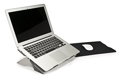 Aidata Lha-3 Lapstand Aluminum Portable Laptop Ultrastand; Built-In Swivel Base; Adjustable Platform With 6 Viewing Angles, 20°, 22.5°, 25°, 35°, 40° And 45° #TOP2