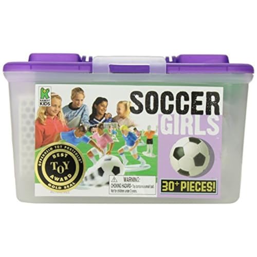Kaskey Kids Soccer Girls Sets with Teams, Accessories & Case