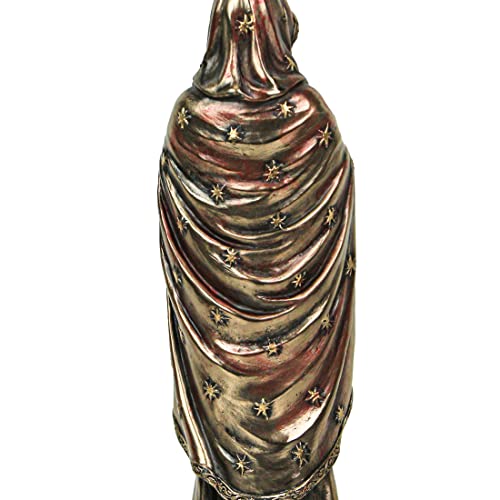 Figura Decorativa Santa Muerte en Resina Bronce Antigua 7.5" miniatura 6