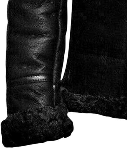 JEShifangjiusu Men'S Classic Winter Leather Jacket Coat Casual Military Thick Warm Coat Fleece Lined Windproof Outerwear4