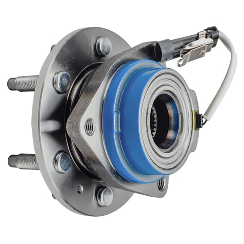 Image of Detroit Axle - Rear Wheel Bearing Hubs with ABS Sensor for 2004-2007 Cadillac CTS, 2005-2011 STS, 2004-2009 SRX, 2 Wheel Bearing & Hubs Assembly Set Replacement