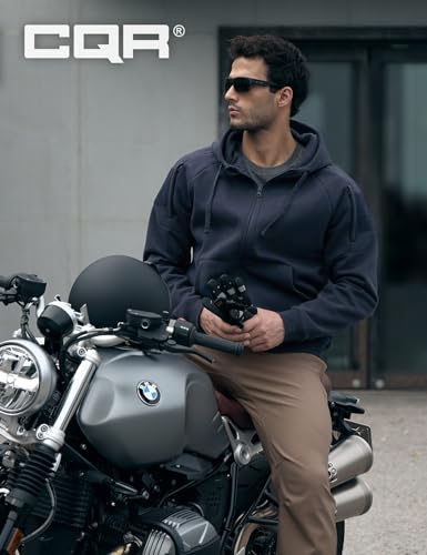 CQR Men's Winter Fleece Pullover Hoodies, Thermal Long Sleeve Hooded Sweatshirt, Cotton-Blend Outdoor/Tactical Shirts3