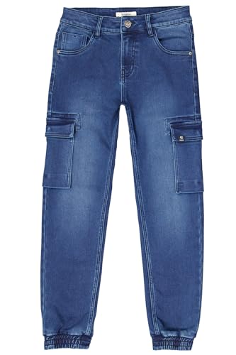 Jean denim Garcia garçon pantalon souple fini les genoux troués
