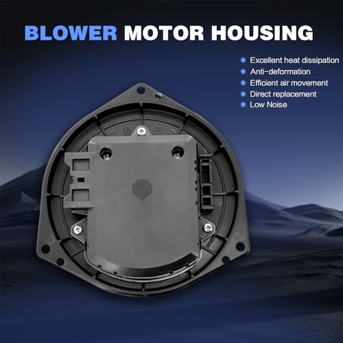 Image of HVAC Heater Blower Motor Assembly with Brushless Motor Replacement for Infiniti & Nissan Vehicles - QX56 2011-2013, QX80 2014-2023, Armada 2017-2023 - Front Side