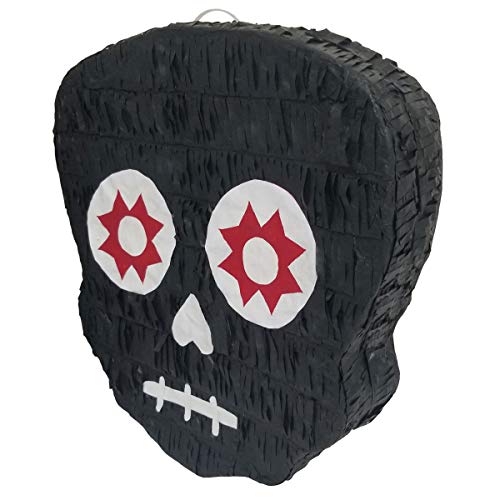 Traditional Day of the Dead Pinata | Sugar Skull â€œ Dia de Muertos â€œ PiÃ±ata | Mexican Calavera Decoration | Halloween Catrina Party Celebration | Cinco de Mayo Fiesta Supplies | Assorted Color