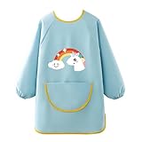 [Hedbroli] 絵画スモック キッズ エプロン スモック 男の子 かっぽう着 お食事エプロン 女の子 防水 幼稚園 保育園 給食 絵画 遊び着 入園準備 110 120 130 140 150