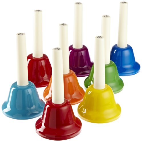 Rhythm Band 8 Note Metal Hand Bells - Set Of 8 #TOP25