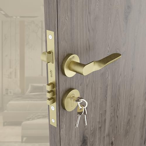 Image of GLOXY Mortise Door Locks for Main Door Lock for Main & Internal Door in Residential & Commercial with 3 Brass Key for Kitchen, Balcony |Antique Finish (2 Years Warranty, Pack of 1)