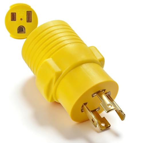 HUBRV 240V 50A to 30A Gen Welder Adapter NEMA L14-30P to 6-50R 220V Welder Adapter