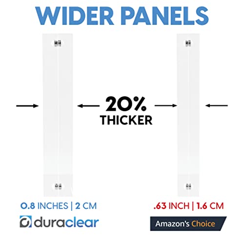 Mammoth Duraclear 3X8 Inches Thick Premium Grade Acrylic Magnetic Photo Frame - Easy Open, Frameless Design, Durable, And Multi-Use #TOP1